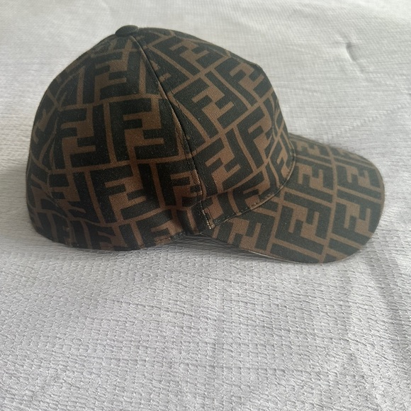 -SOLD-Authentic -FENDI- ZUCCA FF Logo Baseball Cap - Picture 7 of 11